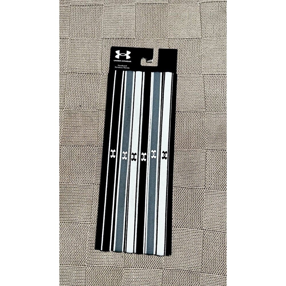 Under Armour Womens Headbands Non-Slip Elastic Athletic Slim 6 Pack  NWT